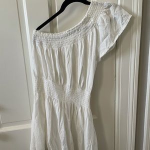 free people white one shoulder dress